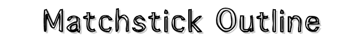 Matchstick Outline font
